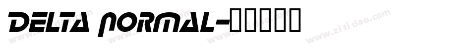 Delta Normal字体转换